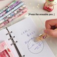 thumbnail image 3 of Mistaha Cartoon Inspired Erasable Gel Pen Set in Crystal Blue for Easy Note-Taking - Peach Juice Scented Ink - 0.5mm Tip - Student Study Buddy, 3 of 6