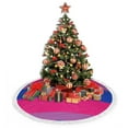 thumbnail image 6 of Bisexual Pride Flag Christmas Tree Skirt Tassel Lace for Xmas Ornaments Decoration 36", 6 of 6
