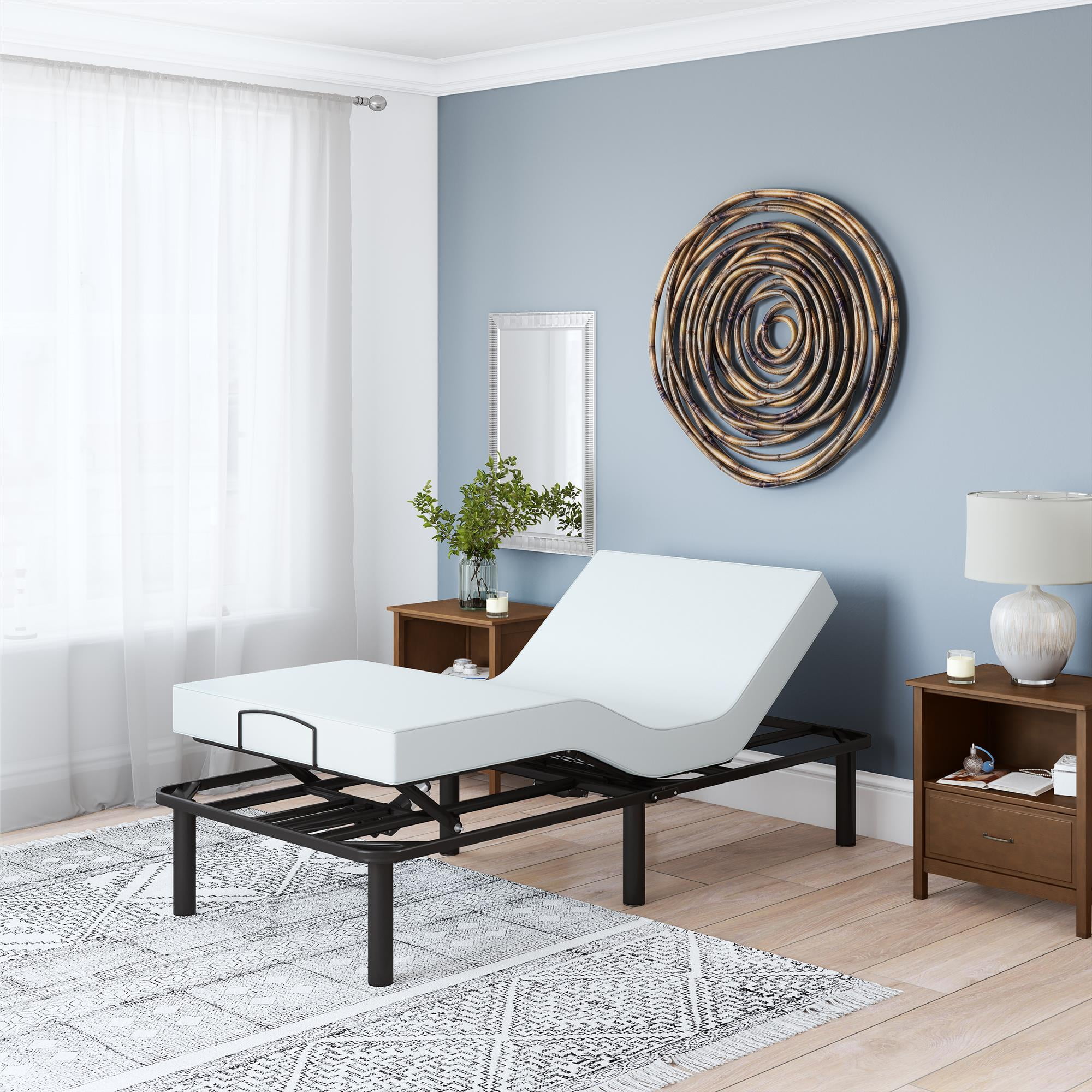 Signature Sleep Gold Power Adjustable Metal Bed Foundation Assembles In Minutes Black Metal Twin Xl Walmart Com Walmart Com