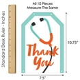 thumbnail image 6 of Big Dot of Happiness Thank You Doctors - Hanging Vertical Paper Door Banners - Doctor Appreciation Week Wall Decoration Kit - Indoor Door Decor, 6 of 7