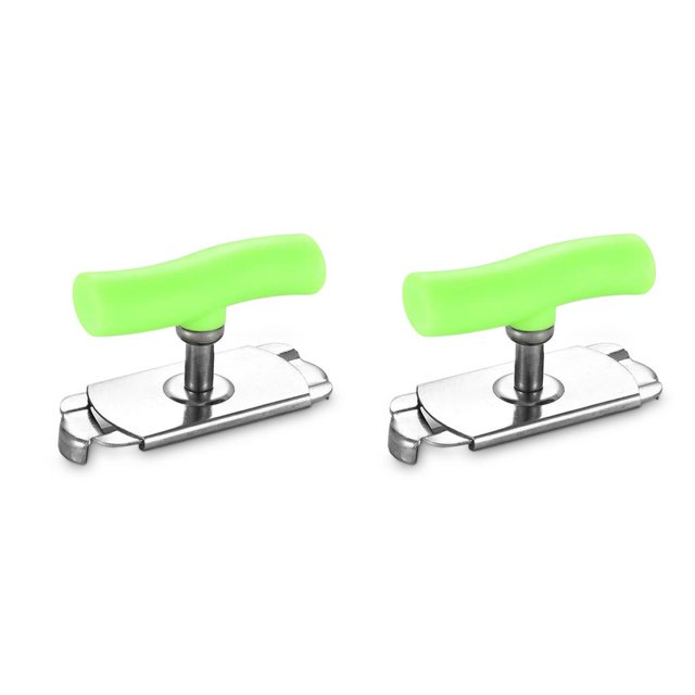 Bewildely Abridor de tarros de mermelada de plástico, removedor de tapas de botellas de bebidas, herramienta manual para abrir latas de alimentos, verde 2piezas Bewildely CBP037310