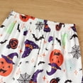 thumbnail image 4 of Tisuna Boys Halloween Pajama Set Soft Kids Sleepwear Pumpkin Printed Long Sleeve Outfit For Toddler And Comfortable Homewear White Size 18-24 Months, 4 of 8