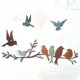 thumbnail image 1 of Lieonvis Metal Pájaros Wall Art Pájaros Vivos en Rama Metal Hojas Colgantes con Pájaros Decoración Wall Al Aire Libre Hoja Rústica Decoración Wall O Balcón Jardín Decoración Interior Al Aire Libre, 1 of 10