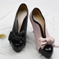 thumbnail image 3 of 1 par elegante dama tacones altos boca boca tacones altos zapatos de tacón alto chunky, 3 of 6