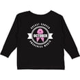 thumbnail image 3 of Inktastic October Breast Cancer Awareness Month Badge Boys or Girls Long Sleeve Toddler T-Shirt, 3 of 5