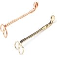 thumbnail image 1 of 2 Pack Stainless Steel Candle Wick Trimmer/Clipper/Cutter Scissor - Rose Gold & Gold, 1 of 6