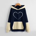thumbnail image 3 of Vedolay T Shirts for Womens Long Sleeve Sweatshirts Casual Crewneck Loose Fit Pollover Hoodie Fall Cute Tops,Blue M, 3 of 5
