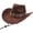 Women, variant on Slccxzc Ethnic Style Cowboy Hat Wide Brim Western Jazz Cap Chin Strap Sun Protection Outdoor Travel Hat Brown