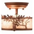 thumbnail image 2 of Meyda Tiffany 188635 Oak Leaf And Acorn 2 Light 11" Wide Semi-Flush Ceiling Fixture -, 2 of 7