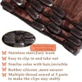 thumbnail image 3 of MY-LADY 15clips 7pc/set Clip in Human Remy Hair Extensions 100% Real Hairpiece For Women 18inch #33 auburn, 3 of 8