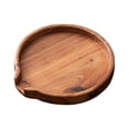 thumbnail image 1 of BANDEJA PARA SERVIR DE MADERA, Dañada Bandeja de Té de Madera Mañada Redonda Mañada Fácil de Limpiar para frutas, 1 of 7