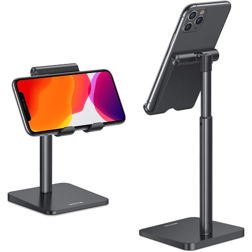 WINGOMART Cell Phone Stand, Universal Phone Holder Adjustable Phone Stand, Compatible with All Mobile Phones