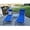 Blue, variant on Domi 3 Pieces Adjustable Chaise Lounge Set Outdoor Patio Lounge Chair All Weather Five-Position Recliner Chair Set w/Coffee Table for Patio, Pool, Yard (Grey)