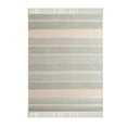 thumbnail image 2 of Laddha Home Designs Gray and Pink Striped Fringed Throw Blanket 50" x 60", 2 of 5