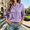 Purple women plaid button down shirt a1, variant on Bzdzmqm Women V Neck Long Sleeve Plaid Button Down Shirts Fall Winter Casual Loose Pullover Tops Business Work Office Wear Trendy Blouse, Brown L