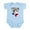 Sky Blue, variant on CafePress - Bull Skull Texas Pride Body Suit - Baby Light Bodysuit, Size Newborn - 24 Months
