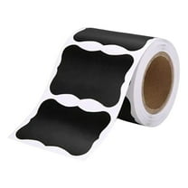 iZHH 150 Pcs Chalkboard Labels, Black Reusable Waterproof Labels Stickers, Kitchen Pantry Sticker Labels for Containers, Jars, Condiments, Food Storage