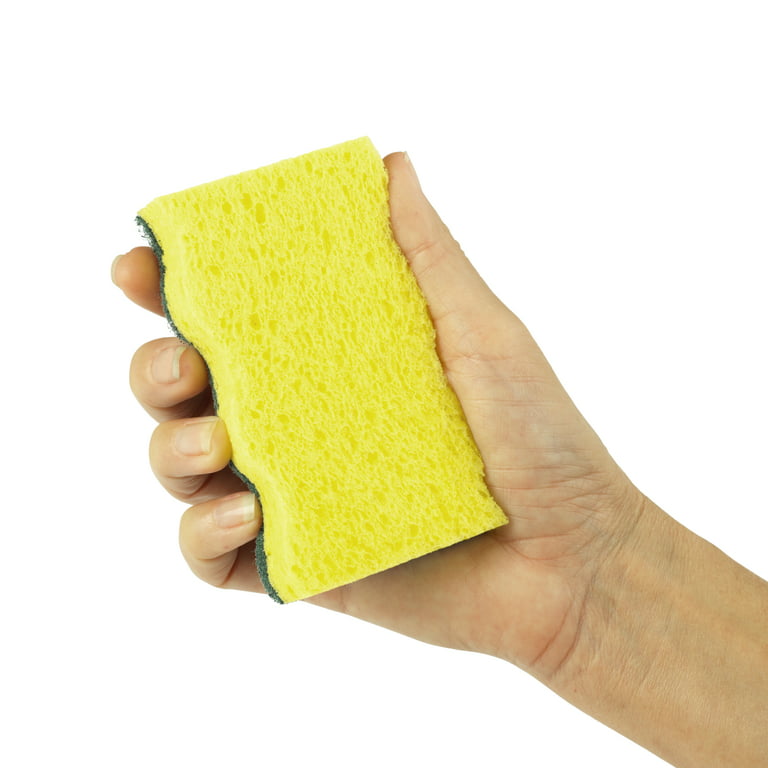 MR.Siga Sponge Duster with Ridged Surface Design,Household Dust Cleaning  Sponge,4 Pack,Gray