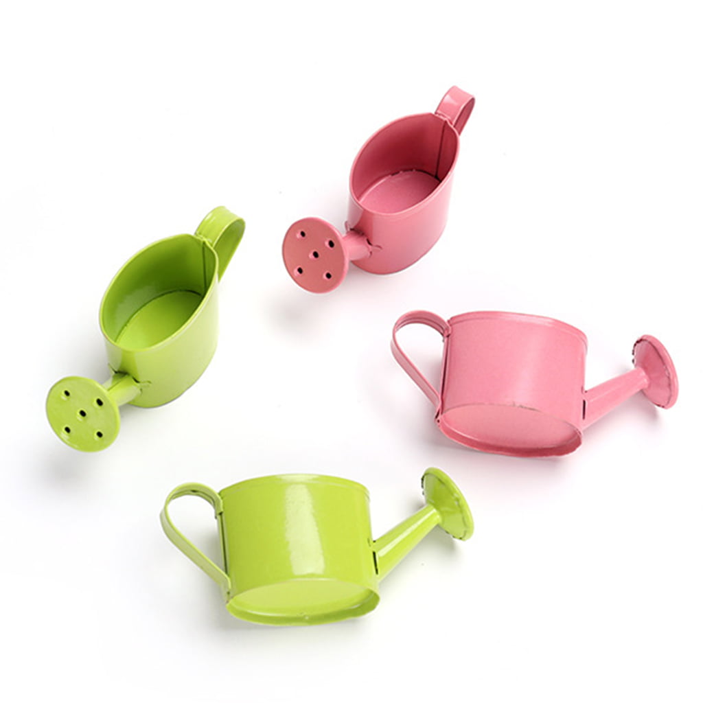 1:6/1:12 Metal Watering Can Doll House Miniature Garden Accessory Home Decor Fad 