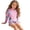 Pink, Blue, variant on Swim Suits for Girls 6-7 Long Sleeve Swimsuit 2 Piece Rash Guard Bathing Suit Upf 50+ Swimsuit Loose Crewneck Bikini Swimwear Kids Sunsuits Swimwear Set