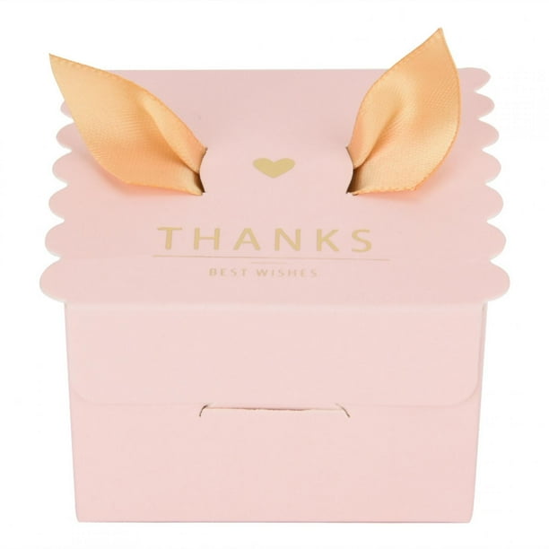 Caja para pastel de boda, 50 piezas Caja para pastel de fiesta de boda Caja de dulces Salida de alta intensidad