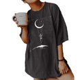 thumbnail image 2 of T-Shirt Oversize LooseTunic Tops Été Manches Courtes Femmes, 2 of 6