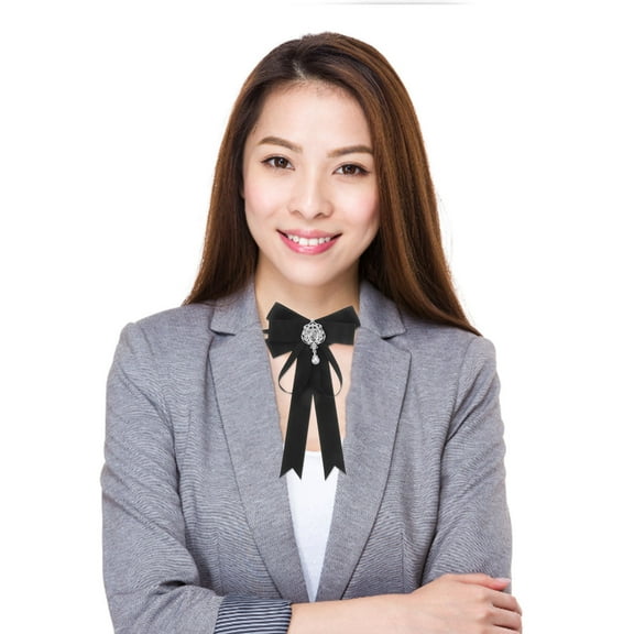 PENIKOKO Black Bow Tie with Sparkling Rhinestones for Men, Adjustable Formal Accessory for Weddings, Parties, and Special Occasions