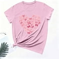 thumbnail image 6 of hotojiny Valentine's Day Shirts for Women Heart T-Shirt Casual Graphic Blouse Comfortable Short Sleeve Tees Tops, 6 of 6
