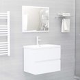 thumbnail image 2 of vidaXL Bathroom Furniture Set White and Sonoma Oak Chipboard, 2 of 78