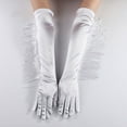 thumbnail image 3 of D-GROEE 1 Pair Vintage Long Latin Dance Accessory Gloves Tassel Full FingerGloves Elbow Gloves for Costume Party Wedding, 3 of 8