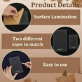 thumbnail image 4 of 2Pcs 2 Sizes Rectangle Book Sewing Template Acrylic Template Clear Bookbinding Tool for Portable Notebook Journal Handbook Cover Making diy, 4 of 6