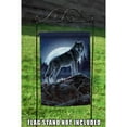 thumbnail image 2 of Toland Home Garden Full Moon Wolf Wolf Flag Double Sided 12x18 Inch, 2 of 5