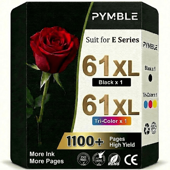 61 ink cartridge Compatible for HP 61 Ink Cartridge Combo Pack for hp ink 61 Work with HP Envy 4500 Deskjet 2541