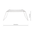 thumbnail image 2 of LEEYNEER 1Set Practical Silver Mini Barbecue Grill Outdoor Barbecue Stand for Family, 2 of 8