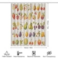 thumbnail image 2 of Various Fruits Shower Curtain for Bathroom with 12Hooks, Polyester Fabric Thick Shower Curtain Washable Waterproof Curtain, 2 of 6