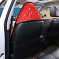 thumbnail image 5 of Chririnla Red Snow Forest Print Terry Cloth Car Seat Cover Waterproof Car Front Car Seat Towel Cover, Soft Prevent Sweat Stains Car Seat Cover Towel Fit for SUVs Vans Vehicle, 5 of 7