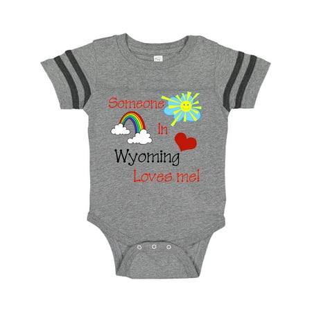 

Inktastic Someone in Wyoming Loves Me Gift Baby Boy or Baby Girl Bodysuit