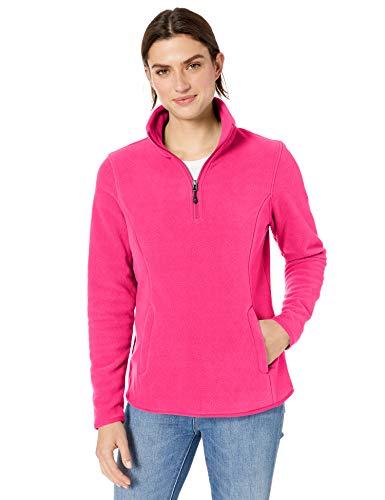 Essentials Womens Standard Quarter-Zip Polar Fleece Jacket