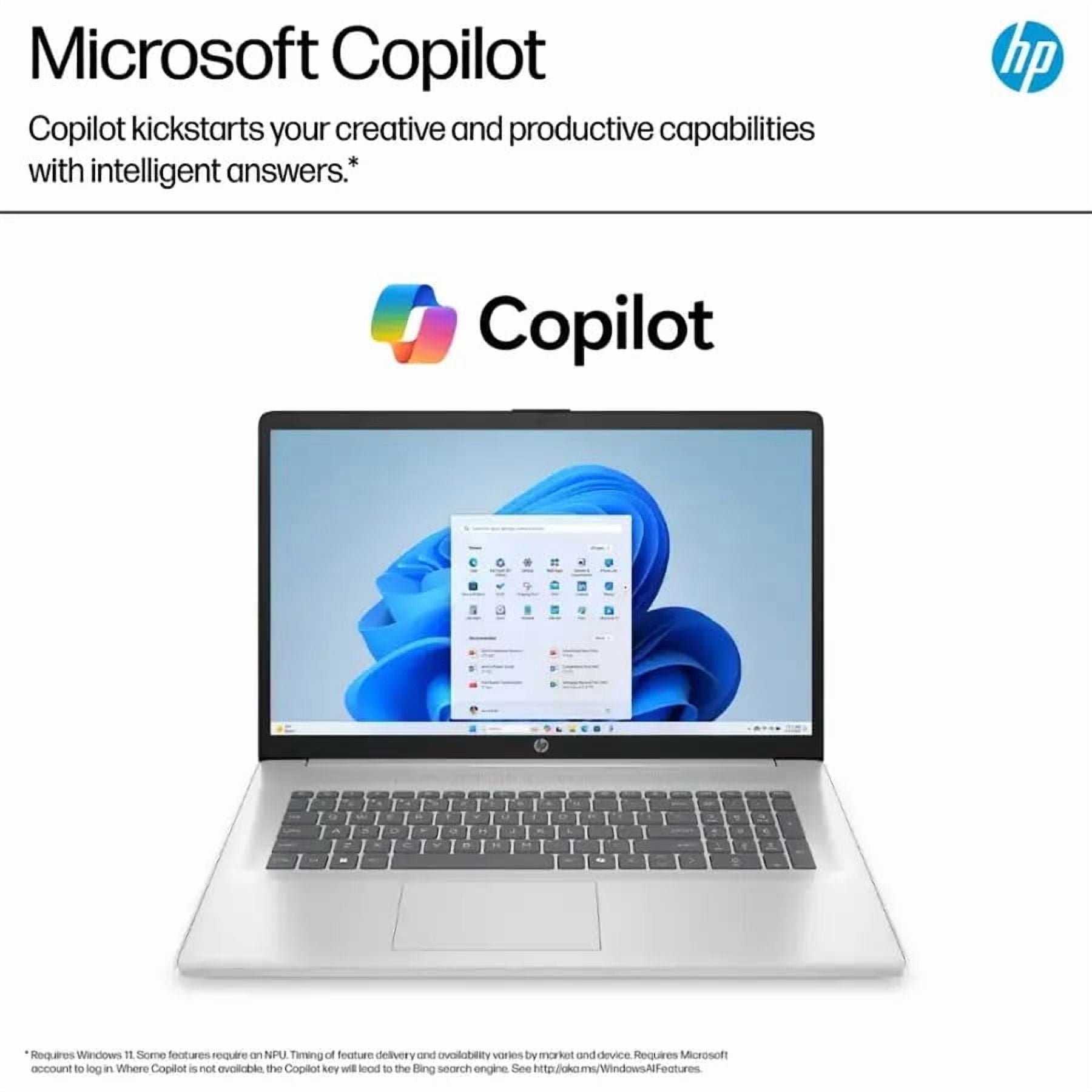 HP 17.3" Laptop for Business and Students 2025 * w/Office & External DVD Drive * HD+ Anti-Glare Display * Intel (8-Core) i3 - N305 * Win 11 Pro * Wi-Fi 6 * Copilot AI * 32GB RAM * 1TB SSD