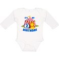 thumbnail image 3 of Inktastic Its My Birthday Circus Tent with Lion 2 Years Old Boys or Girls Long Sleeve Baby Bodysuit, 3 of 5