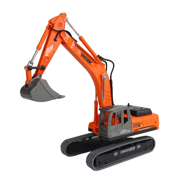 Children Toy Car Excavator Model Toy Engineering Car Toy Car Simulation Ornament Excavator Engineering Diecast Set