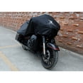 thumbnail image 3 of Unique Bargains 210T Motorcycle Half Cover Outdoor Waterproof Rain Dust UV Protection Black L, 3 of 7
