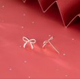 thumbnail image 5 of Solid 925 Sterling Silver Tiny Bow Earrings Stud for Women Teens Small Bowknot post Stud Earrings, 5 of 10