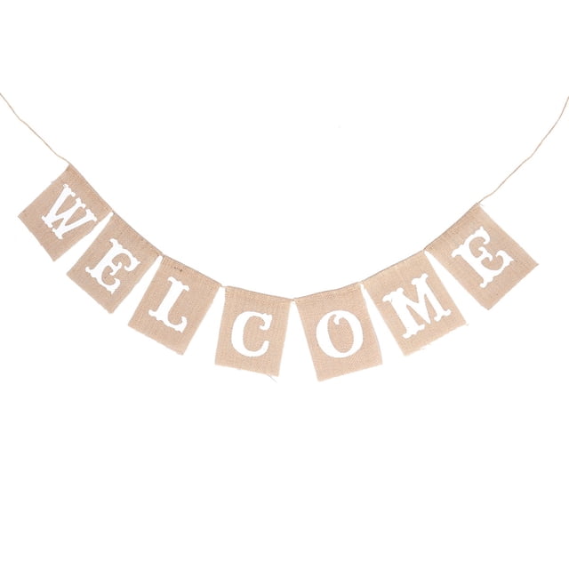 Shisuyan Burlap Bunting Banners Garland Decorations Multi Colored 1 Set 4.72 x 0.08 x 5.9 In