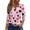 Watermelon Red #99, variant on KDDYLITQ Womens Valentine Shirts V Neck Three Quarter Sleeve Tops Love Heart Graphic Button Down Blouses 2026 Funny T-Shirts Light Purple 2XL