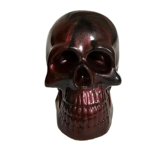 Decorative Skull, Red, 1 Count