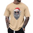 thumbnail image 1 of Tops para hombre, blusas y camisas de manga corta con cuello redondo para hombre, camiseta informal con cuello redondo y estampado para hombre, blusa de manga corta, blusa de poliéster para hombre, 1 of 4