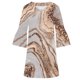 thumbnail image 5 of Txlixc Vestido estampado de 3 / 4 mangas para mujeres, vestido de verano con volantes de cuello V Txlixc moda, 5 of 6