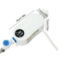 thumbnail image 2 of TFCFL 110V 3500W Mini Electric Instant Hot Water Heater Kitchen Bathroom Tankless Water Heater White, 2 of 15