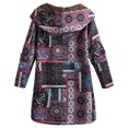 thumbnail image 4 of Abrigo con capucha suelto vintage para mujer, abrigo de parka cálido de invierno, prendas de vestir Irfora L, 4 of 7